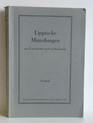 Lippische Mitteilungen zur Geschichte und Landeskunde - Band 33.