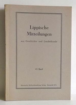 Lippische Mitteilungen zur Geschichte und Landeskunde - Band 43.