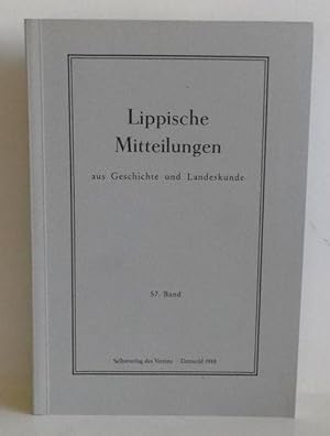 Lippische Mitteilungen zur Geschichte und Landeskunde - Band 57.