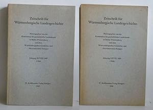 Zeitschrift für Württembergische Landesgeschichte Jahrgang XXVIII, 1969. 1. Heft/2. Heft.