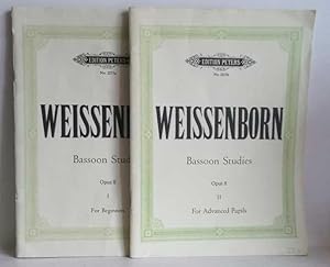 Julius Weissenborn. Bassoon Studies. Opus 8. I. For Beginners / II. For Advanced Pupils -(Ed. Pet...