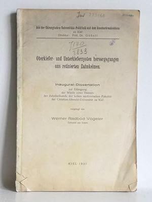 Oberkiefer- und Unterkieferzysten hervorgegangen aus retinierten Zahnkeimen - Dissertation, Uni. ...