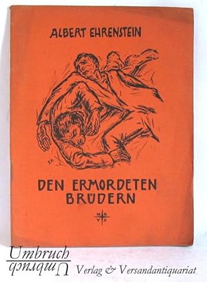 Den ermordeten Brüdern. Umschlagzeichnung von G. Rabinovitch.