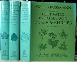 Manual of Cultivated Broad-Leaved Trees and Shrubs - 3 volumes