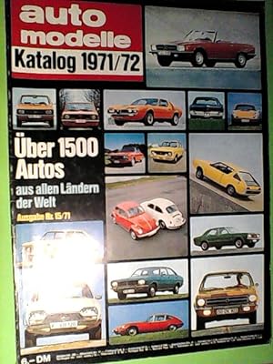 Nr. 15 Auto Katalog (Autokatalog) - Modelljahr 1971/72 - Auto Motor und Sport Spezial