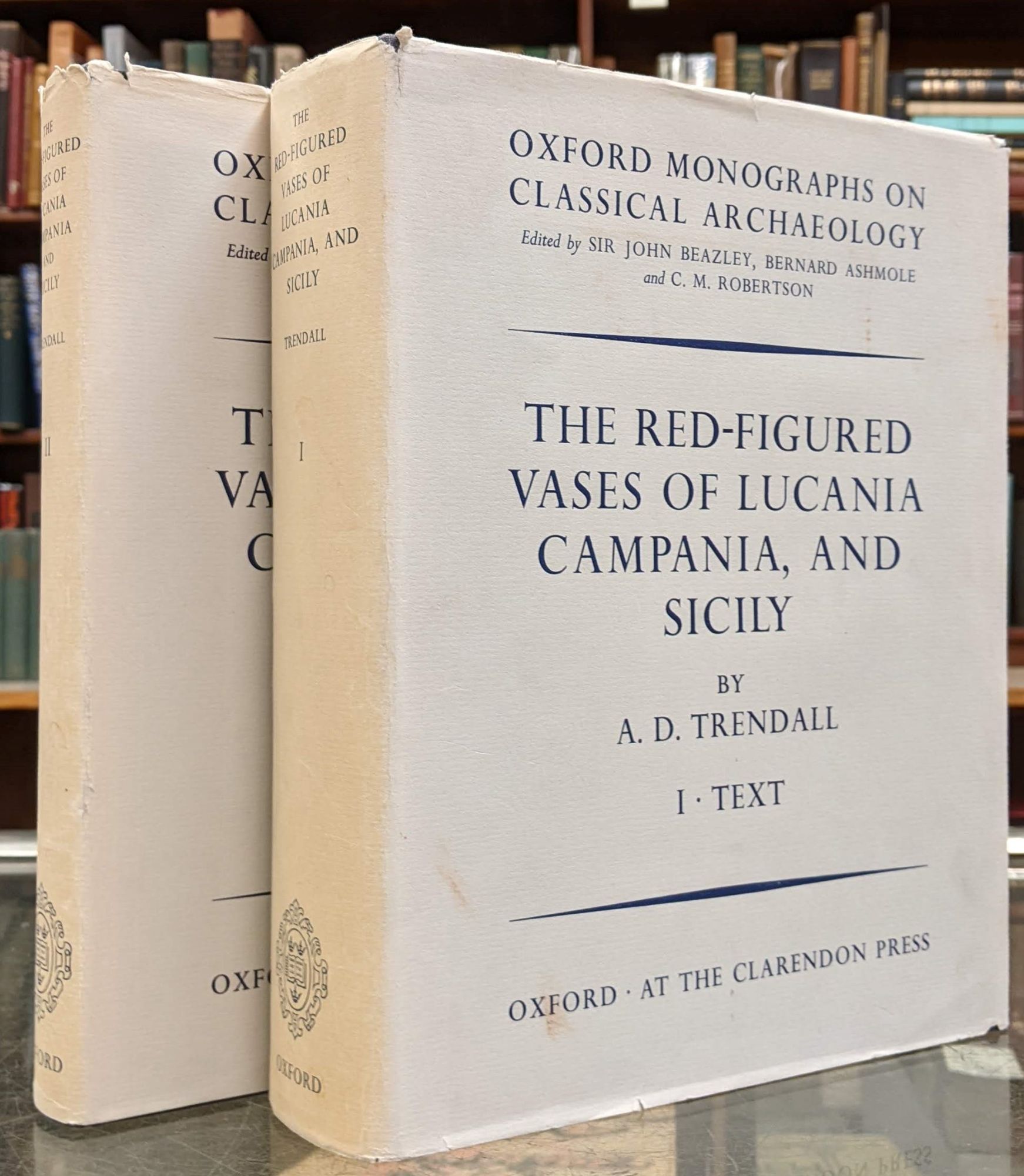 The Red-Figured Vases of Lucania, Campania, and Sicily (2 vols. + 1 vol. supplement) - Beazley, Sir John ; Ashmole, Bernard ; Robertson, C.M., eds. ; Trendall, A. D.