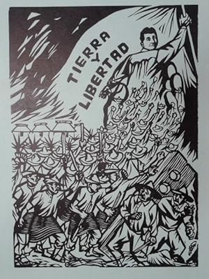 Fernando Castro Pacheco, Original Mexican Woodcut 1947, Revolucion