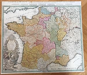 Regni Galliae seu Franciae et Navarrae Tabula Geographica ; in usum Elementorum Geographiae Schaz...