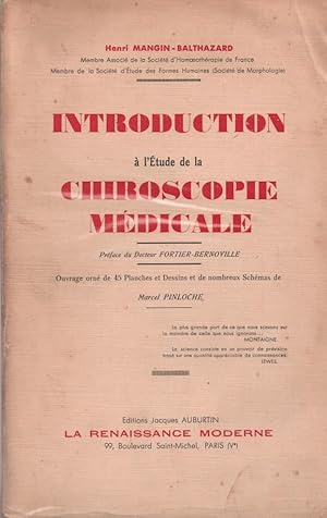 Introduction à l'étude de la chiroscopie médicale