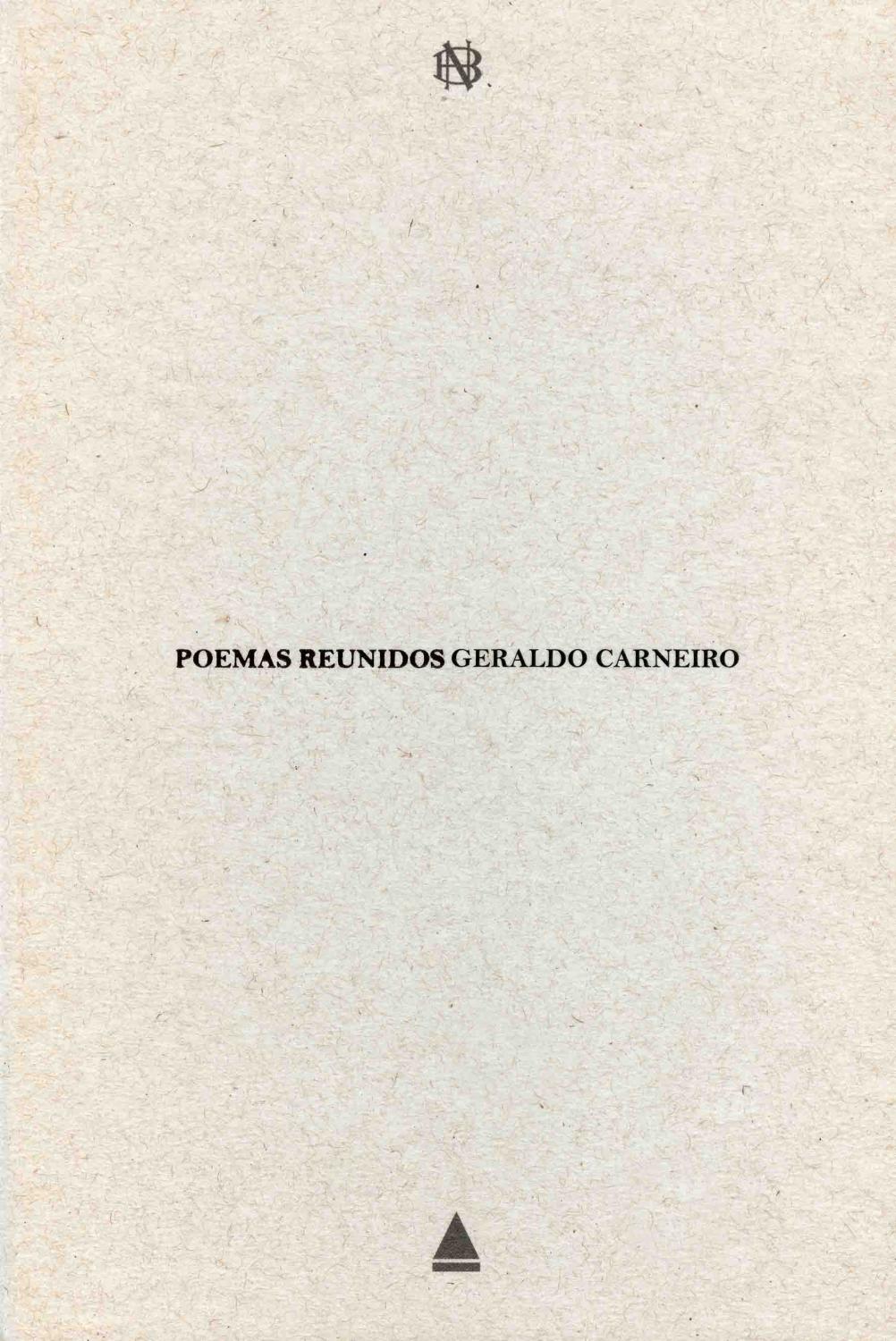 Poemas reunidos. - Carneiro, Geraldo