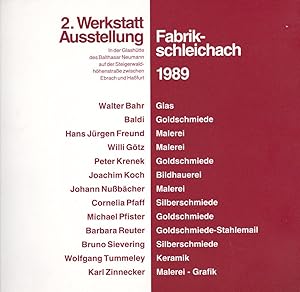 2. Werkstatt-Ausstellung Fabrik Schleichach 1989