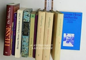 Konvolut 10 Bücher von Hermann Hesse. 1. Siddhartha. Eine indische Dichtung.,2. Narziss und Goldm...