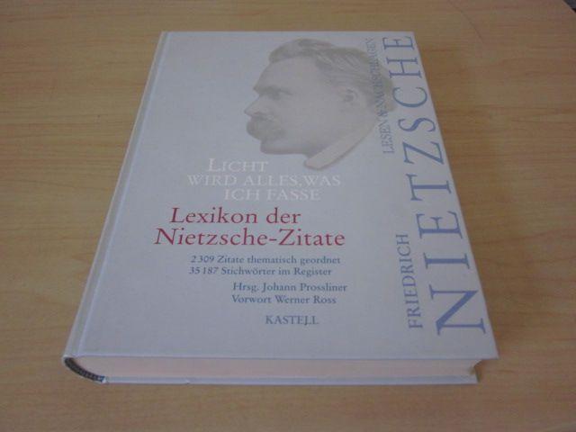 Lexikon Der Nietzsche Zitate Von Prossliner Zvab