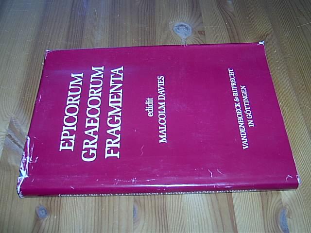 Epicorum Graecorum Fragmenta: . Ed. M.Davies