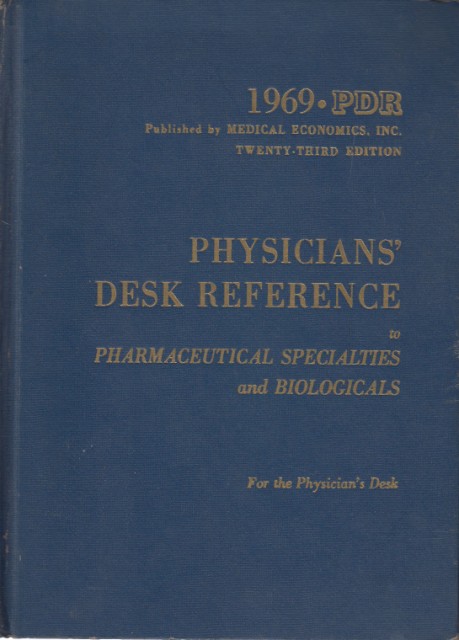 Physicians Desk Reference Pharmaceutical Specialties And