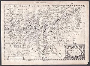 "Comitatus Namurci" - Dinant Namur Philippeville Charleroi Colom Holland Nederland map carte