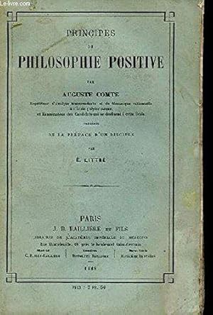 Principes de philosophie positive.