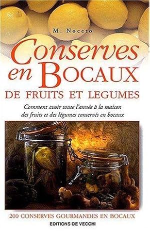 Conserves en bocaux de fruits et légumes