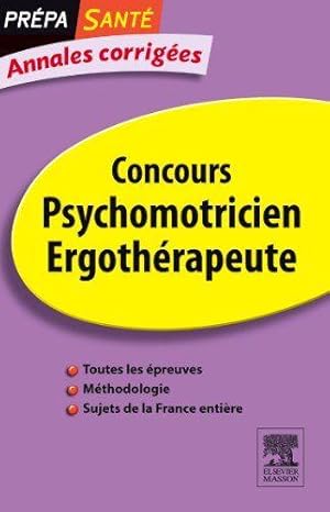 Annales corrigées concours psychomotricien, ergothérapeute