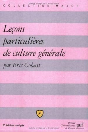 Leçons particulières de culture générale