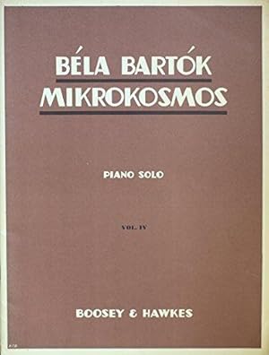 Béla Bartok : Mikrokosmos, Piano solo, Vol. IV