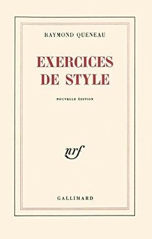 Exercices de style (French Edition) by ramond queneau (1947-07-31)