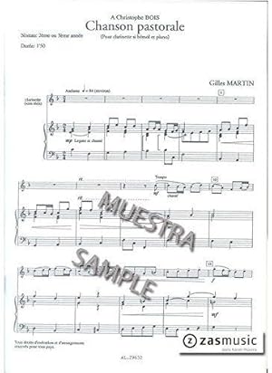 Gilles Martin: Chanson Pastorale (Clarinet & Piano)