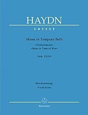 Missa In Tempore Belli Hob.XXII:9 (Pauken-Messe) --- Chant(SATB)/Piano