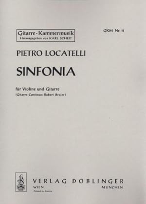  Sinfonia  Edition in d-major for Violin and Guitar by Pietro Locatelli