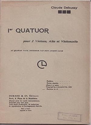 1er Quatuor pour 2 Violons, Alto et Violoncelle [Reli_] by Debussy, Claude