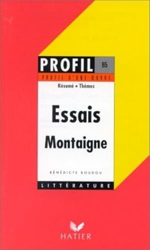 Essais by Montaigne, Michel de