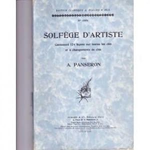 Solfege D'Artiste [Broch_] by Auguste Panseron