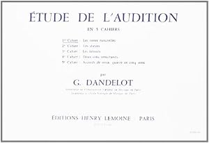 Etude de l'audition Volume 1 [Partition] by Dandelot, Georges