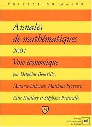 Annales de math_matiques 2001, voie _conomique by Collectif