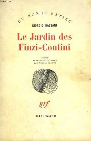 LE JARDIN DES FINZI-CONTINI. [Broch_] by BASSANI GIORGIO.