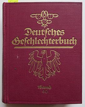 DEUTSCHES GESCHLECHTERBUCH - POMMERSCHES GESCHLECHTERBUCH - 8 BÄNDE