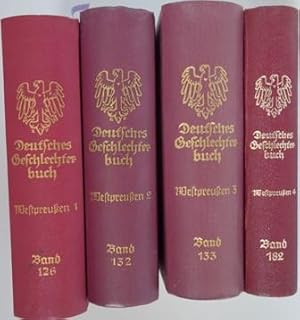 DEUTSCHES GESCHLECHTERBUCH - WESTPREUSSISCHES GESCHLECHTERBUCH - 4 BÄNDE