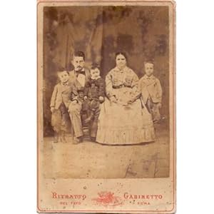 Vintage Photo Portrait of an Italian Family