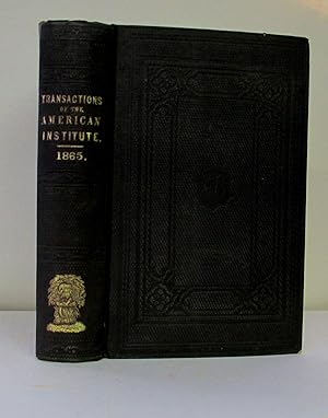 ANNUAL REPORT OF THE AMERICAN INSTITUTE, OF THE CITY OF NEW YORK: FOR THE YEARS 1865, '66