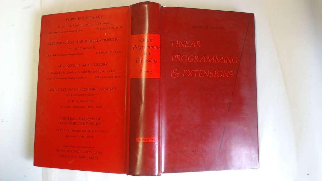 Linear programming and extension by dantzig g b princeton university