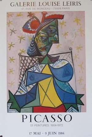 Picasso. 51 Peintures 1904-1972. 17 Mai - 9 Juin 1984. Plakat.