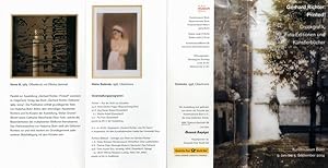 Printed! Druckgrafik, Foto-Editionen und Künstlerbücher. Ausstellungsflyer.