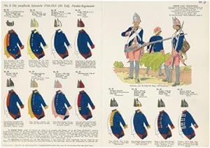Heer und Tradition - (sogenannte Brauer-Uniformbogen) - handkoloriert: Preußen,