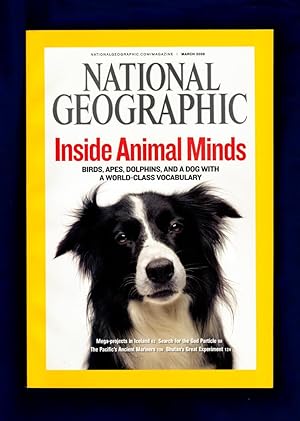 The National Geographic Magazine / March, 2008. Inside Animal Minds; Iceland's Heated Debate; The...