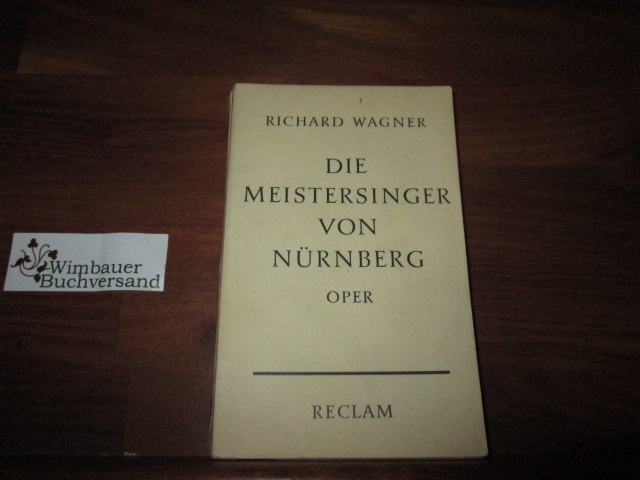 Die Meistersinger von NÃ¼rnberg