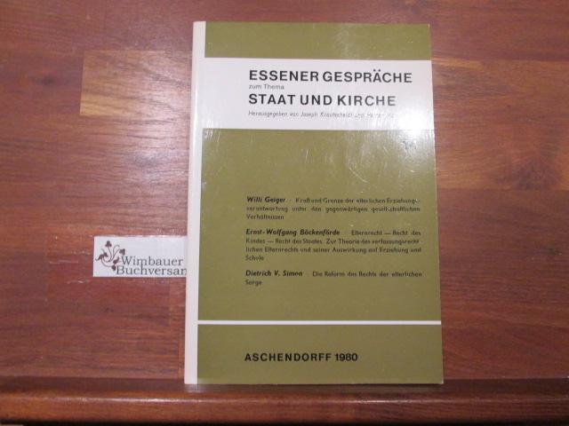 Die Reform des Rechts der elterlichen Sorge - Essener Gespräche zum Thema Staat und Kirche 14