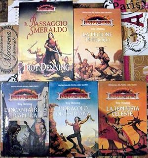 Pentalogia del Prisma Dark Sun - lotto 5 libri fantasy Il passaggio smeraldo La legione di fuoco ...