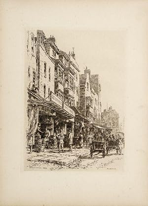 "Butcher's Shops" - Aldgate / Old London.