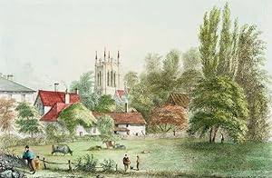 Wakefield, Yorkshire - Trinity Church & New Wells. [Published for Thomas Kilby's "Scenery in the ...