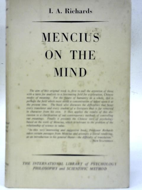 Mencius on the Mind - I.A. Richards